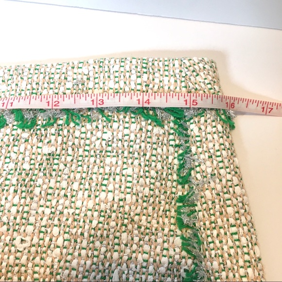 J Crew Cream Glimmer Tweed Mini Skirt 40075 sz 6 - Picture 7 of 8